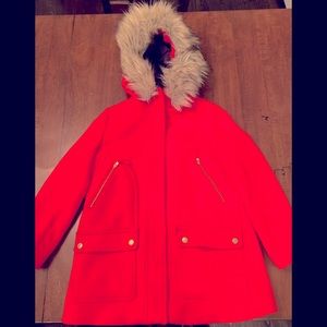 Jcrew girls winter pea coat